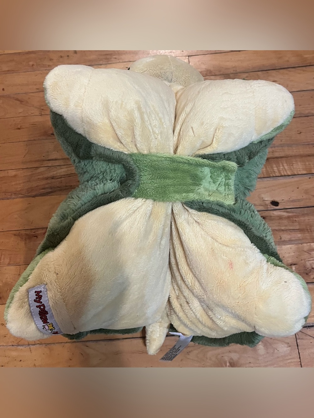 Pillow Pets Turtle Green Plush Foldable Animal Toy From 2010 Retired 18” - Picture 14 of 14